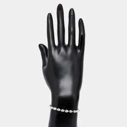 Pre Owned 8.8 cts Pear Brilliant Lab Grown Diamonds 18k White Gold Bracelet