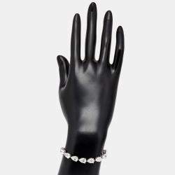 مملوكة مسبقًا سوار من الذهب الأبيض عيار 18 بألماس مختبري برلنتي كمثري (حوالي 18 قيراط)