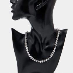 مملوكة مسبقًا قلادة ماس معملية متنوعة الأشكال بوزن 35.5 قيراط مصنوعة من الذهب الأبيض عيار 18