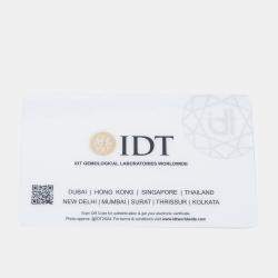 مملوكة مسبقًا سوار ألماس مصنوع معملياً بوزن 5.8 قيراط قطع دائري من ذهب أبيض عيار 18 قيراط