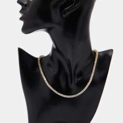 Pre Owned قلادة ماس مختبرية دائرية بوزن 19.4 قيراط مصنوعة من الذهب الأصفر عيار 18