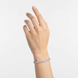 Pre Owned 16 cts Oval Lab Grown Diamonds 18k White Gold Bracelet