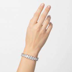 Pre Owned 20.5 cts Marquise Lab Grown Diamonds 18k White Gold Bracelet