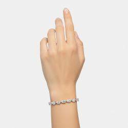 Pre Owned 8.5 cts Pear Lab Grown Diamonds 18k White Gold Bracelet