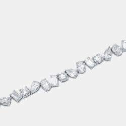 Pre Owned 23 cts Lab Grown Diamonds 18k White Gold Bracelet