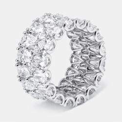 مملوكة مسبقًا 9.5 cts Pear, Marquise Lab Grown Diamonds 18k White Gold Ring Size 55