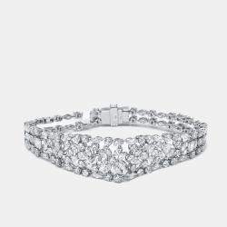 مملوكة مسبقًا 70 cts  Lab Grown Diamond 18k White Gold Necklace Set