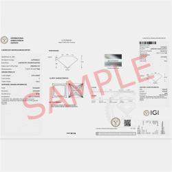 مملوكة مسبقًا خاتم ألماس مصنع في المختبر بقطع آشر وزن 1.4 قيراط من الذهب الأصفر عيار 14 بحجم 52.