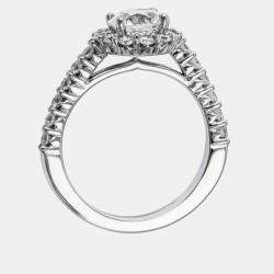 مملوكة مسبقًا 2.2 cts Round Lab Grown Diamond 18k White Gold Wedding Ring Set