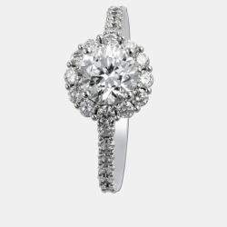 مملوكة مسبقًا 2.2 cts Round Lab Grown Diamond 18k White Gold Wedding Ring Set