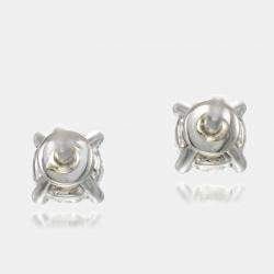 18k White Gold Diamonds 0.66 ct. Stud Earrings