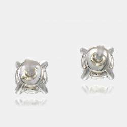 18k White Gold Diamonds 1.40 ct. Stud Earrings