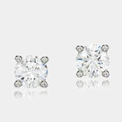 Pre Owned 18k White Gold Diamonds 0.66 ct. Stud Earrings
