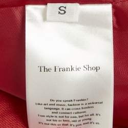 Pre Owned The Frankie Shop Red Linen Single Breasted Blazer S