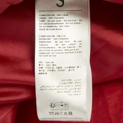 Pre Owned The Frankie Shop Red Linen Single Breasted Blazer S