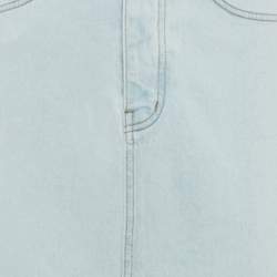 Pre Owned تنورة ذا فرانكي شوب جينز أزرق بشق طويل مقاس صغير (سمول)