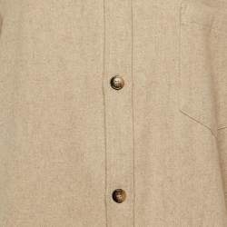 Pre Owned معطف ذا فرانكي شوب شاوولا طويل مزيج صوف بيج مقاس متوسط