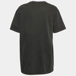 The Kooples Black Logo Print Jersey Crew Neck T-Shirt L
