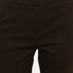 Pre Owned The Kooples Black Gabardine Straight Fit Trousers S