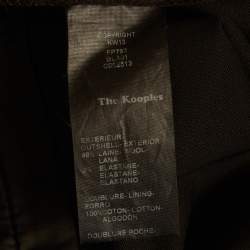 Pre Owned The Kooples Black Gabardine Straight Fit Trousers S