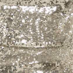 Pre Owned The New Arrivals By Ilkyaz Ozel Silver Sequin Embellished Mesh Maxi Dress M