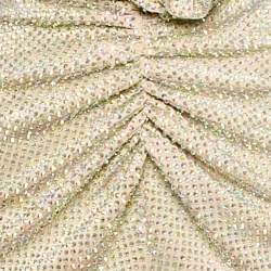 Pre Owned The New Arrivals By Ilkyaz Ozel Beige Crystal Embellished Open Back Mini Dress XS