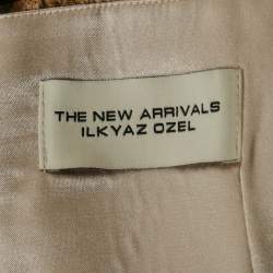 مملوكة مسبقًا The New Arrivals Ilkyaz Ozel Brown Leopard Print Jersey Midi Dress S