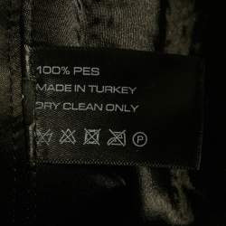 Pre Owned فستان ايلكياز أوزيل أسود كريب طويل مقاس صغير (سمول)