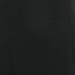 Pre Owned فستان ايلكياز أوزيل أسود كريب طويل مقاس صغير (سمول)