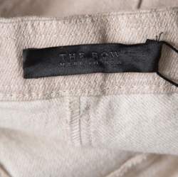 The Row Beige Denim Slim Fit Avied Pants S