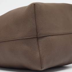 The Row Brown Leather Large N/S Park Tote