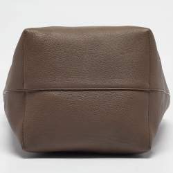 The Row Brown Leather Large N/S Park Tote