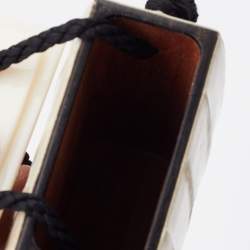 The Row Light Olive Eel Leather Tassel Clutch