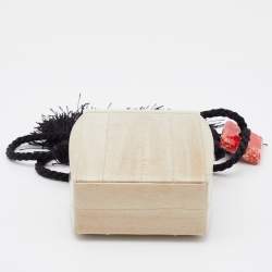 The Row Light Olive Eel Leather Tassel Clutch