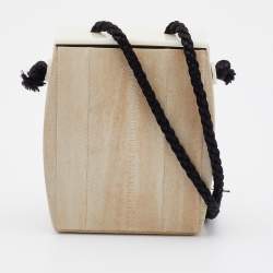 The Row Light Olive Eel Leather Tassel Clutch