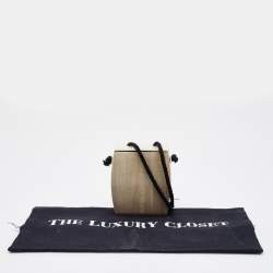 The Row Light Olive Eel Leather Tassel Clutch