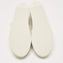 The Row White Leather Marie H Low Top Sneakers Size 38.5