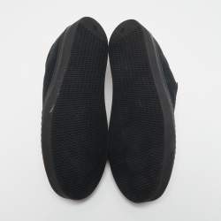 Pre Owned The Row Black Fabric Marie H Slip On Sneakers Size 40