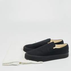 Pre Owned The Row Black Fabric Marie H Slip On Sneakers Size 40
