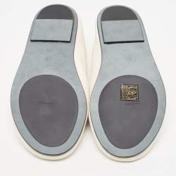 The Row Off White Leather Elastic Ballet Flats Size 35.5