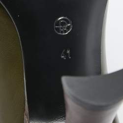 The Row Green  Leather Round Toe Pumps Size 41
