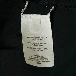 Pre Owned The Row Black Crepe Long Sleeve Loose Fit Blouse M