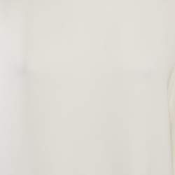 Pre Owned The Row White Crepe Long Sleeve Blouse M