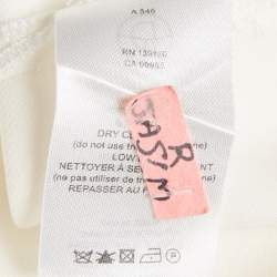 Pre Owned The Row White Crepe Long Sleeve Blouse M