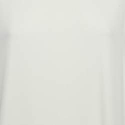 Pre Owned The Row Off White Stretch Crepe Eno Dress L