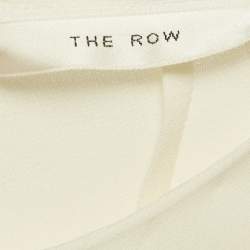 Pre Owned The Row Off White Stretch Crepe Eno Dress L
