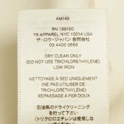 Pre Owned The Row Off White Stretch Crepe Eno Dress L