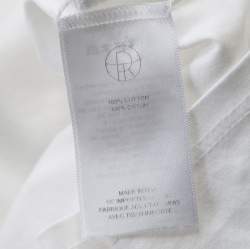 Pre Owned The Row White Cotton Jersey Bell Sleeve T-Shirt M