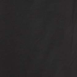 The Row Black Wool Blend Draped Mid-Length Skirt M