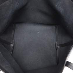 The Row Black Canvas and Leather Park Tote